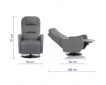 Fauteuil relax releveur 2 moteurs CALIFORNIA